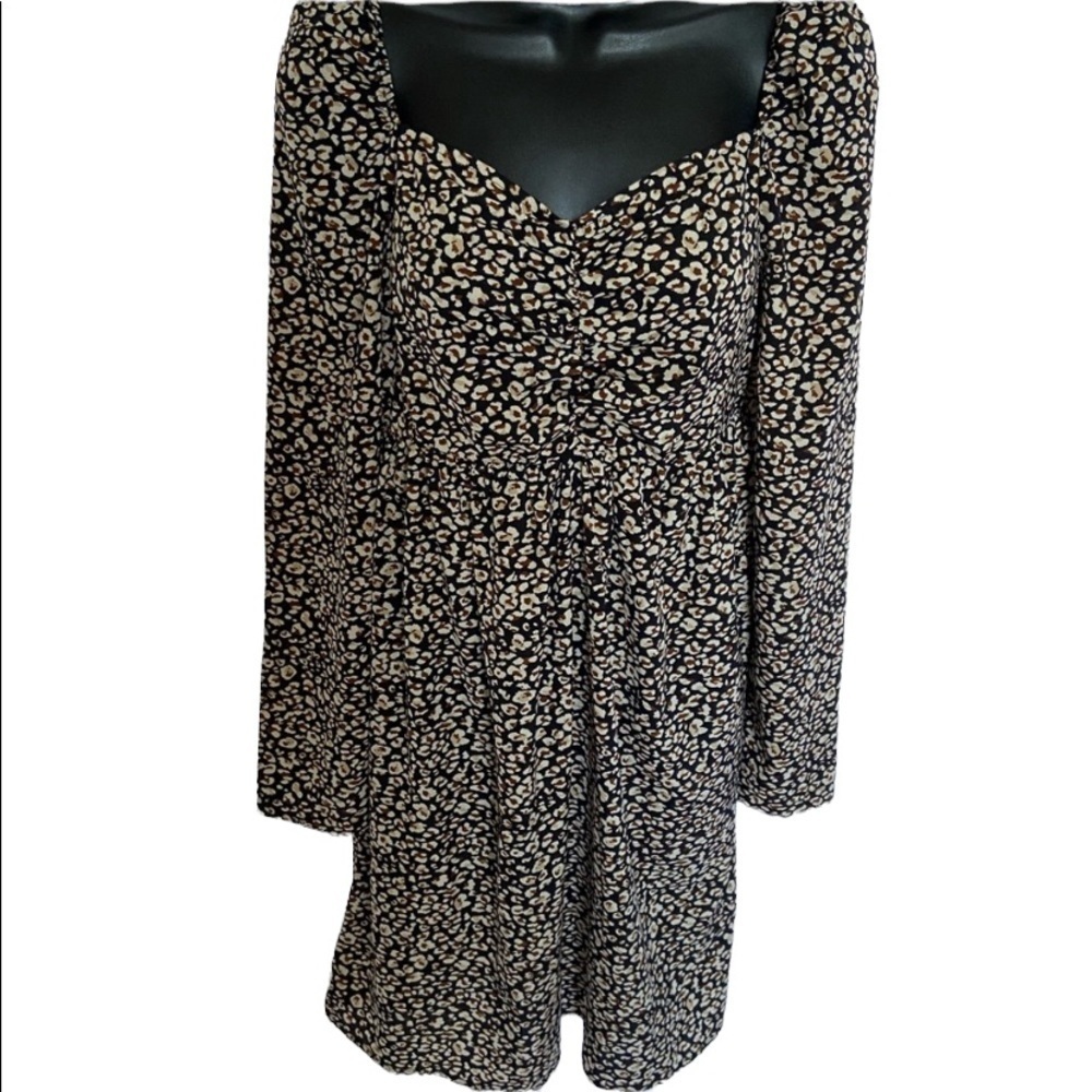 𝅺SHEIN Print Long Sleeve Dress L